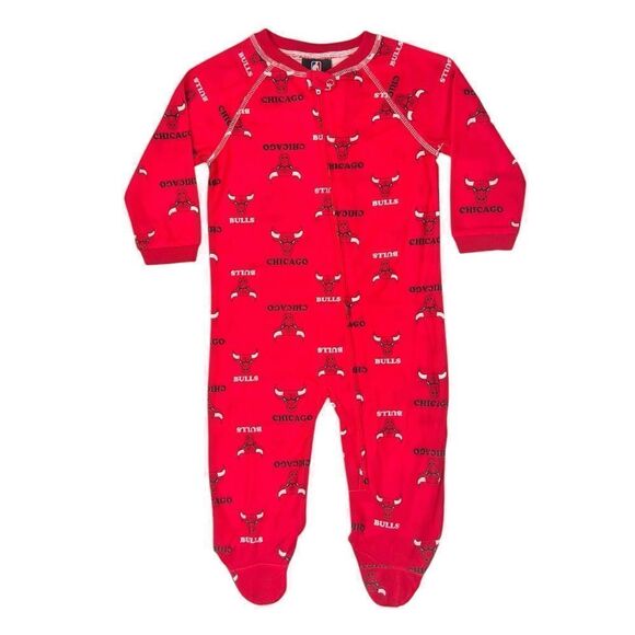 NBA Chicago Bulls Baby Footed PJs 24M - Picture 1 of 7